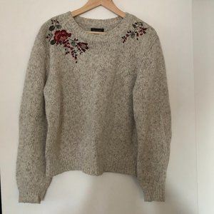 Abercrombie sweater w/flower detail